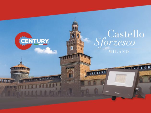 PORTEO di CENTURY illumina il Castello Sforzesco di Milano