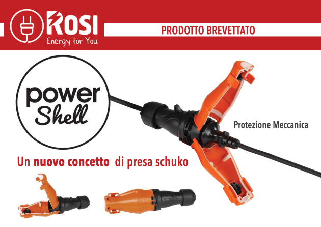 Rosi Power Shell presa schuko sicurezza