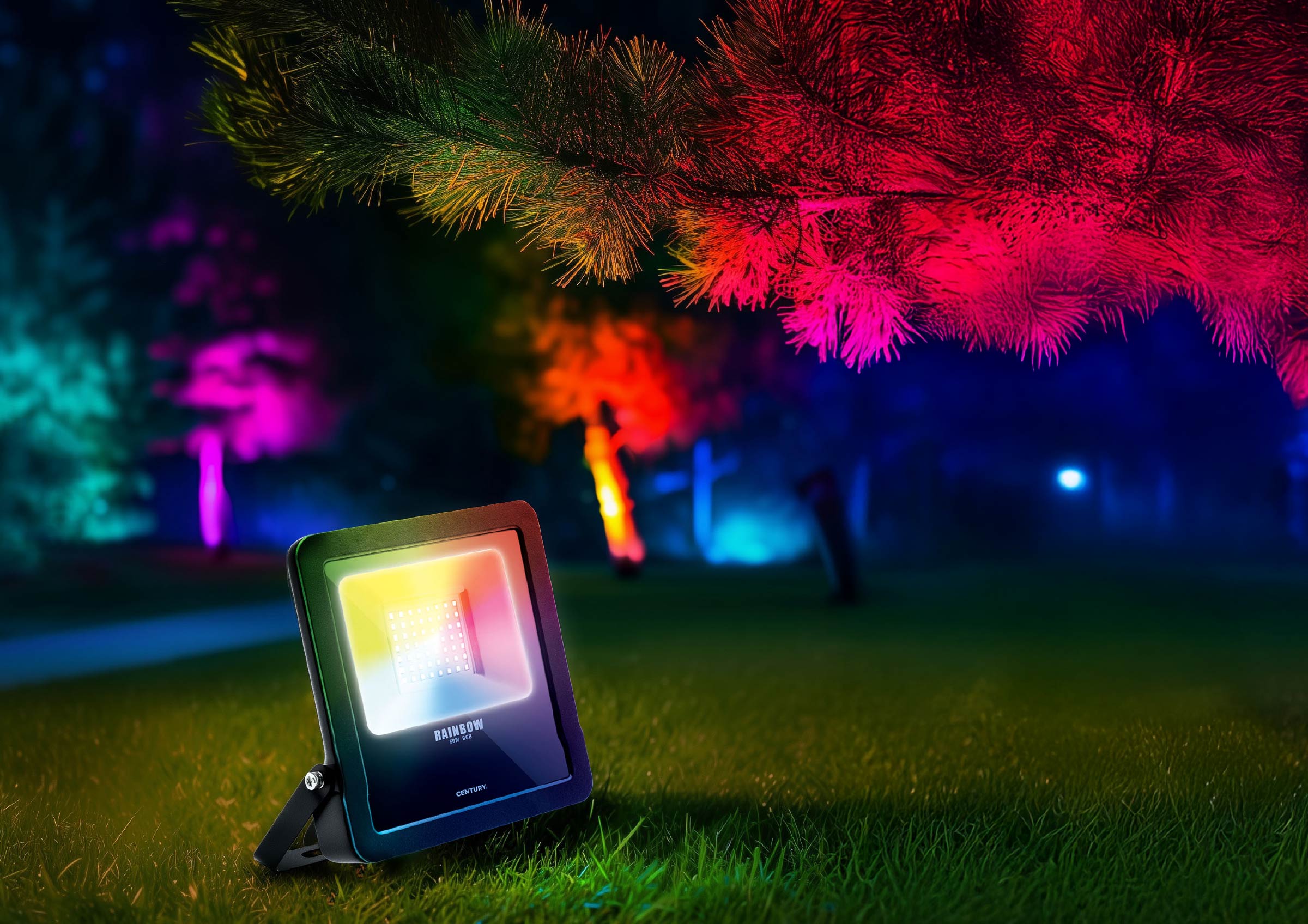 Rainbow è il proiettore RGB LED di CENTURY, pepautomazione P&P